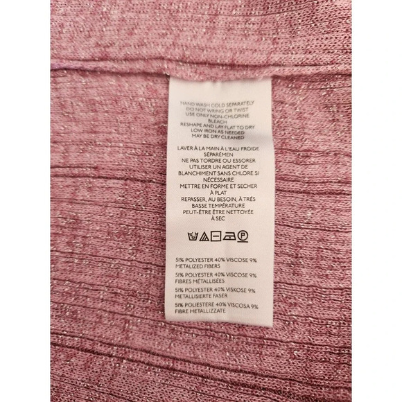 NWT By Anthropologie Long Shine Cardigan Sweater Size S Pink - Picture 11 of 12